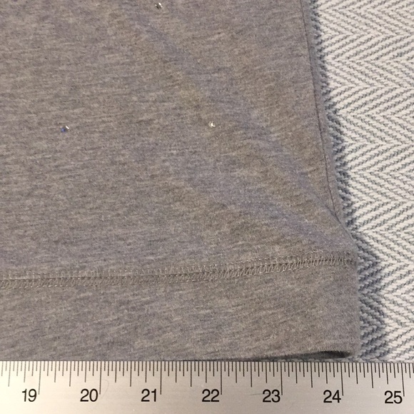 Gray Women's Top with Sparkle Accents Used 1X - Picture 12 of 14